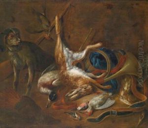 Jagdstillleben Mit Erlegtem Hasen by Bernaert De Bridt