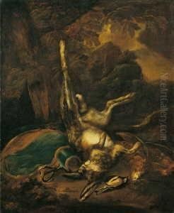 Jagdstilleben Mit Erlegtem Wild. by Bernaert De Bridt