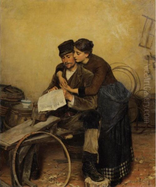 L'accord Parfait ; Le Desaccord [ ; The Perfect Match ; The Quarrel ; A Pair ; Oil On Canvas Signed] - view 1