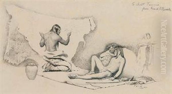 Study For "the Picture Writer's Story" - view 1