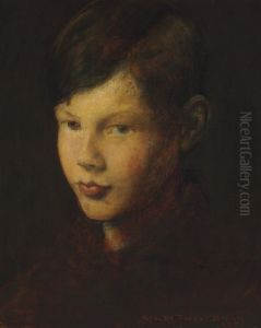 Portrait Of Gerome, The Artist's Son by George Forest De Brush
