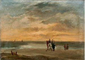 Promenade A La Plage by Constant De Bruycker