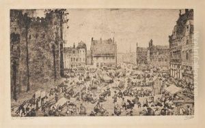 Place Ste Pharailde, Gand (jour De Marche)