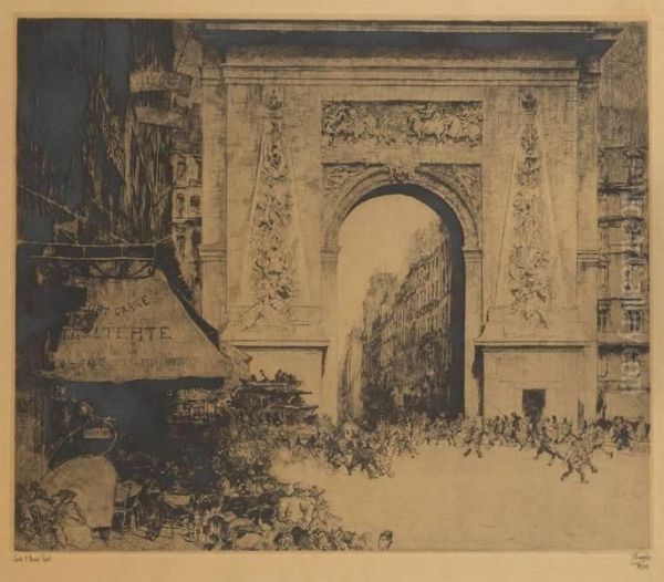 Porte Saint Denis A Paris - view 1