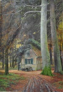 "jagdhaus Intrechow Bei Butzow In Mecklenburg" by Richard De Bruycker