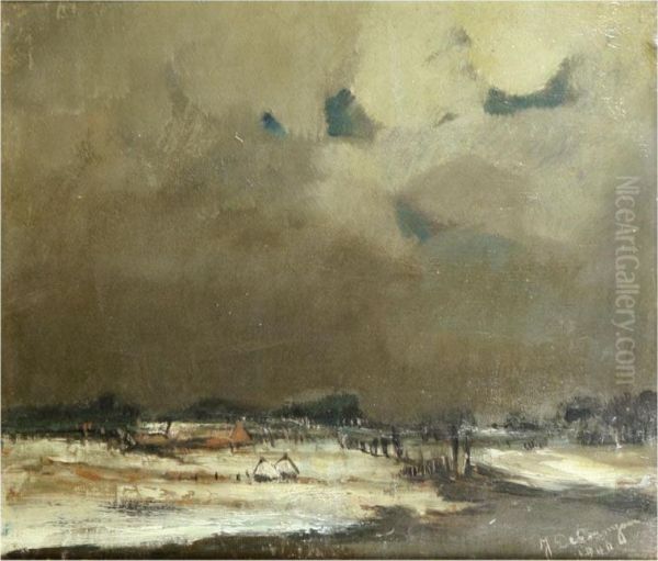 Winter River Landscape - view 1