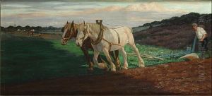 Het Ploegen Van Het Veld by Constant De Busschere