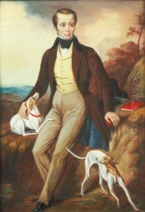 Portrait De Lamartine by Henri De Caisne
