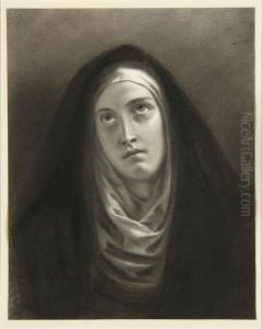 Etude De Vierge by Henri De Caisne