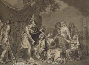 The Family Of Darius Before Alexander by Henri De Caisne