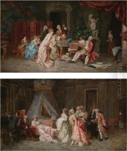 Los Invitados; El Recital: Una Pareja (the Visitors; The Recital: A Pair) by Jose De Cala Y Moya