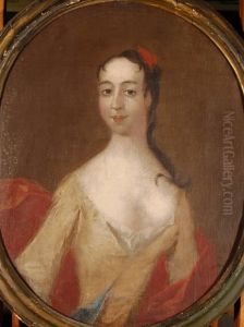 Half Length Portrait Of A Woman by Jose De Campeche