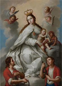 Virgen De La Merced by Jose De Campeche