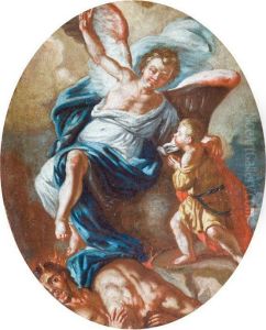 San Michele Vince Il Diavolo by Lorenzo De Caro