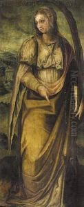 Sainte Martyre A La Palme by Luis De Carvajal