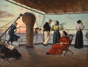 Relaxing On Ship's Deck