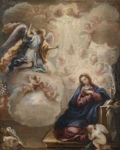 Annunication by Acislo Antonio Palomino