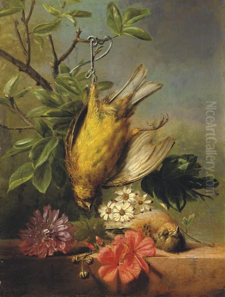 A Still Life With Flowers And Poultry - view 1