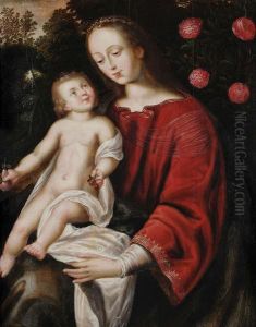 Toe Te Schrijven Aan
Madonna Bij Een Rozenstruik. by Louis de Caullery