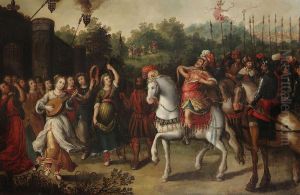 De Offerbelofte Van Jefta by Louis de Caullery