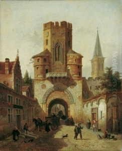 Signiert Und Datiert Unten Rechts: E. De Cauwer F. 1865.