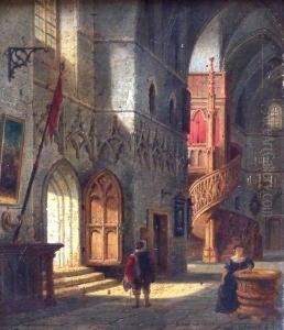 Sakristei Der Martini Kirche In Gent, Belgien by Emile Pierre J. De Cauwer