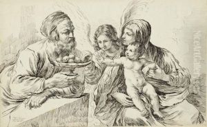 La Sainte Famille by Anne Claude Philippe De Caylus