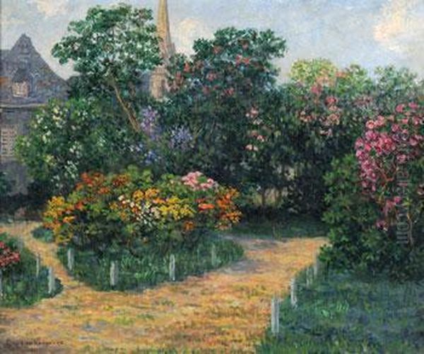 Jardin Fleuri Pres De L'eglise A Chateaulin - view 1