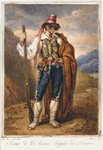 Portrait D'un Brigand Italien by Charles de Chatillon
