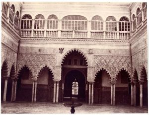 Grande Cour De L'alcazar by Louis De Clercq