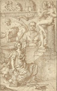 Allegory Of Sculpture by Jan Claudius De Cock