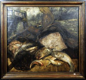 Nature Morte Aux Poissons by Joseph Fr. De Coene