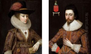 Portraits Of Sir Thomas Cowdray; And His Wife, Lady Cowdray Portraits Of Sir Thomas Cowdray; And His Wife, Lady Cowdray