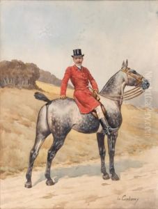 Cavalier A L'arret by Charles Fernand de Condamy