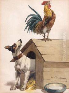 Chien Au Coq by Charles Fernand de Condamy