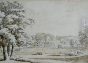 'pennycake House', The Serpentine, Hyde Park by Hendrik Frans de Cort