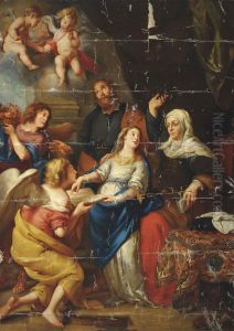 The Education Of The Virgin by Gaspar De Crayer
