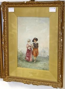 Courtship by Louis Robert De Cuvillon