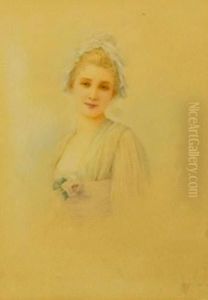 Portrait De Jeune Fille by Louis Robert De Cuvillon