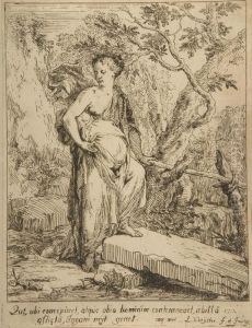 Hagar In Der Wuste. by Lodewyk De Deyster