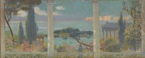 Mediterranean Seascape by William Leftwich De Dodge