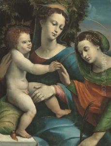 The Mystic Marriage Of Saint Catherine by Battista Dossi