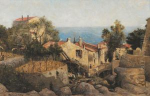 Paysage Mediterraneen by Georges De Dramard
