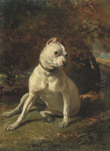 Dogue Assis by Alfred De Dreux