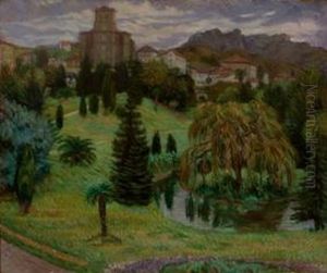 Vista De Oyarzun by Juan de Echevarria y Zuricaldav