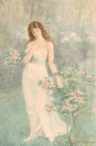 Picking Wildflowers by De Scott Evans
