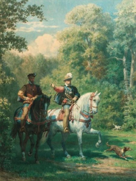 William, Prince Of Orange And Henry Ii, King Of France Meeting Inthe Bois De Vincennes, 1559 - view 1