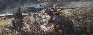 Soldiers Onhorseback. by Otto V. Faber De Faur