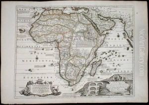 Well-engraved And Attractive Map Of Africa, Filled With "legends" Describing The Natives And Geography Of The Region, And The Birds And Beasts; Ptolemy's Lakes Of Zaire And Zaflan Are Shown Entirely Divorced From The Nile. There Is A Large Pictorial Carto Well-engraved And Attractive Map Of Africa, Filled With "legends" Describing The Natives And Geography Of The Region, And The Birds And Beasts; Ptolemy's Lakes Of Zaire And Zaflan Are Shown Entirely Divorced From The Nile. There Is A Large Pictorial Carto
