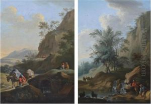 A Wooded River Landscape A Wooded River Landscape